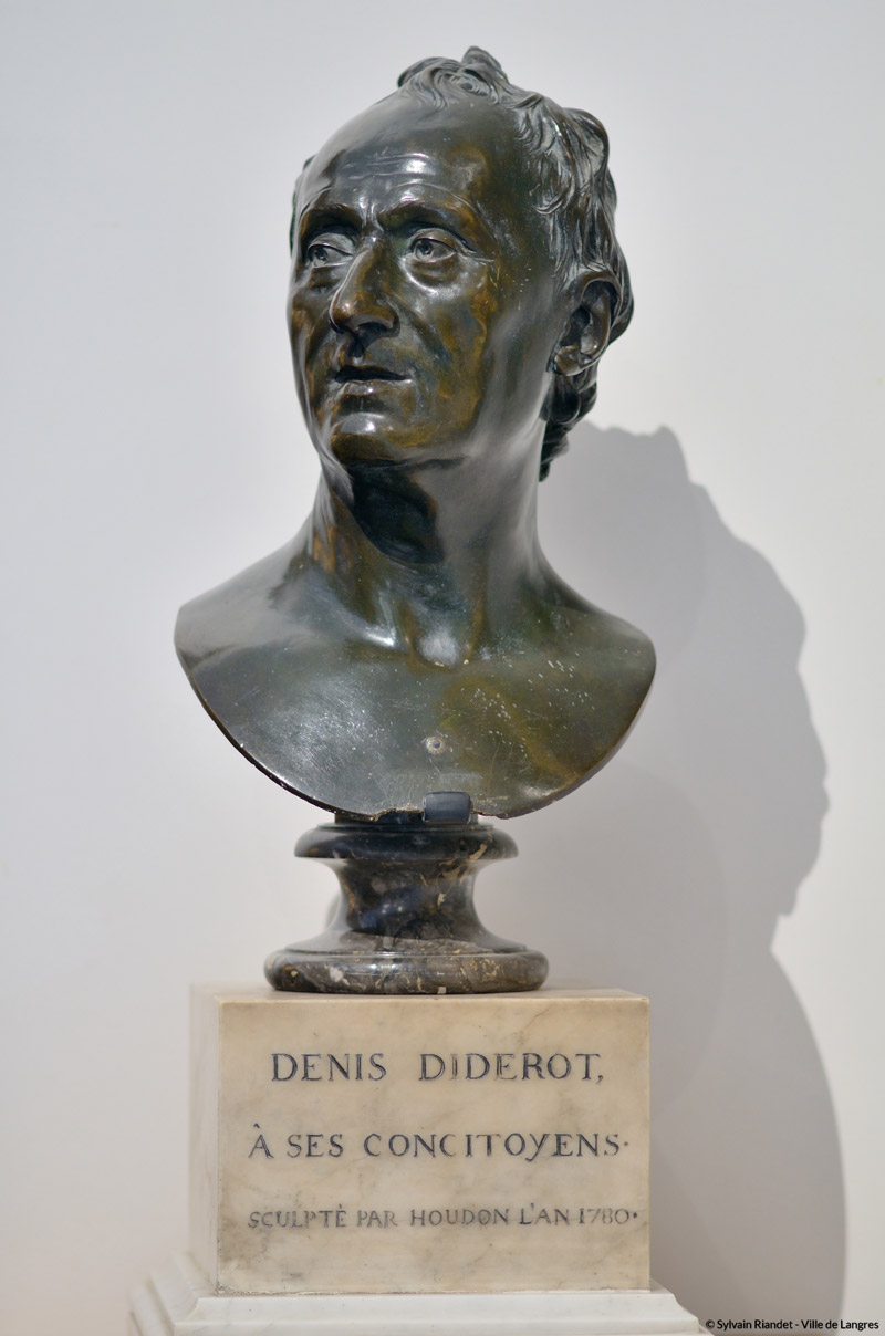 Résultat de recherche d'images pour "musée de langres	houdon	buste de denis diderot"