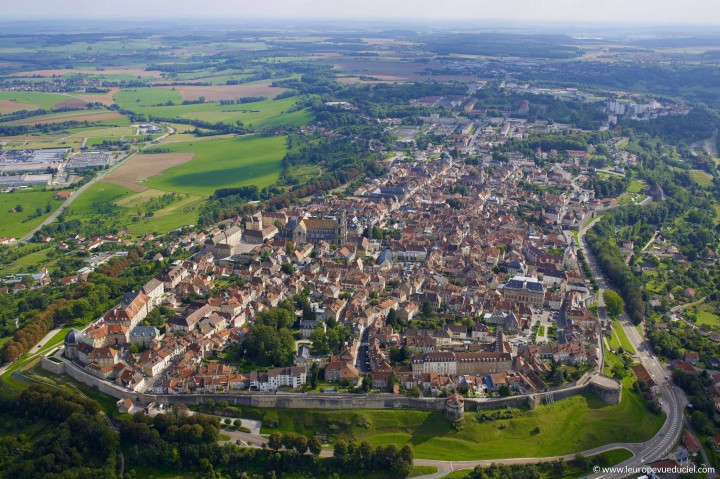 Langres vue du ciel