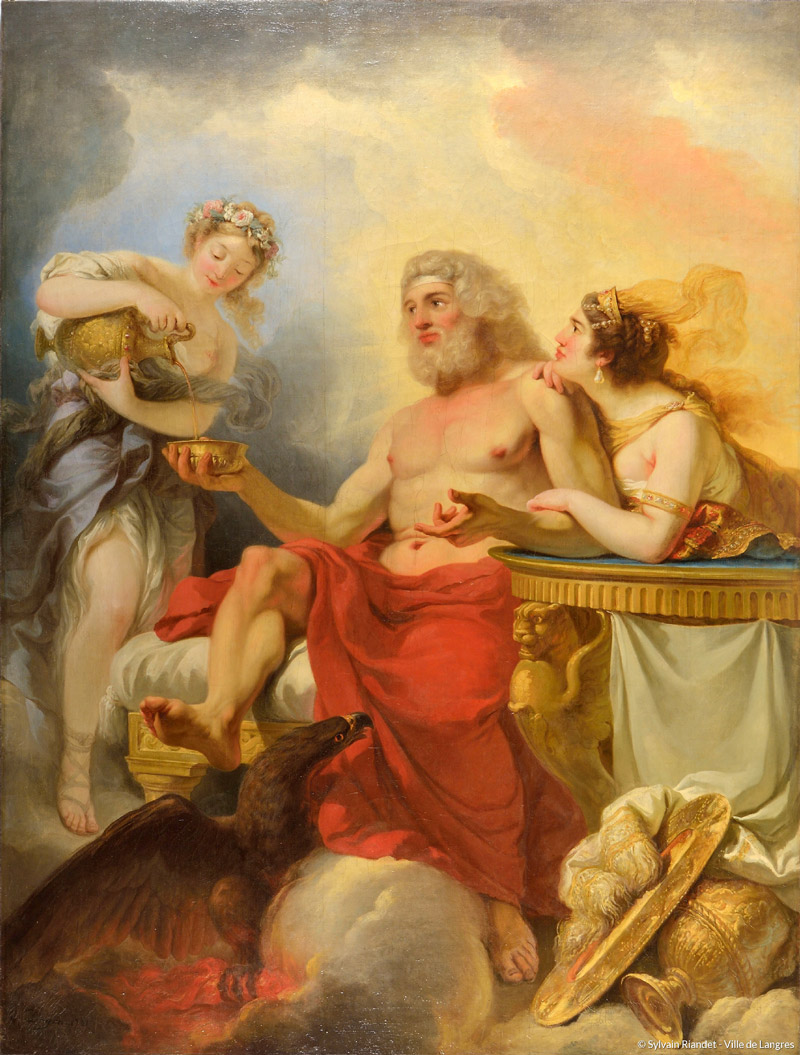 Jupiter et Junon recevant le nectar d’Hébé